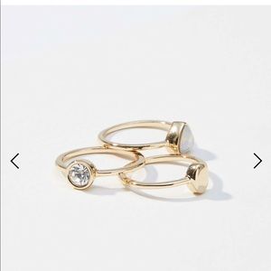 Loft crystal stone ring set size 7